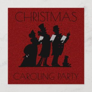 Weihnachtsschwärme-Party  Glitzer Viktorianischen  Einladung