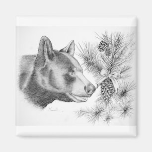 Weihnachtsschwarzer Bär Magnet