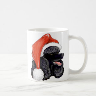 Weihnachtsschwarzer Standardpudel Tasse