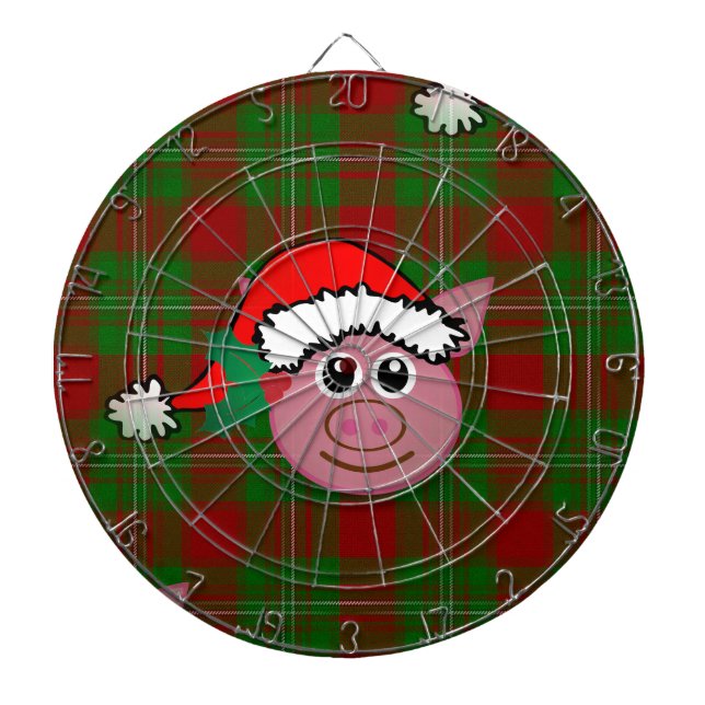 Weihnachtsschwein Dartscheibe (vorne)
