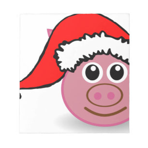 Weihnachtsschwein Notizblock