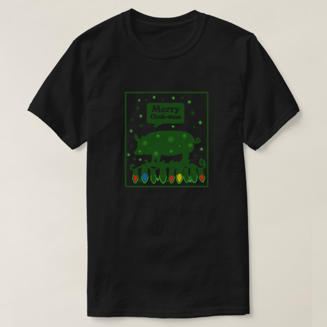 Weihnachtsschwein T-Shirt (Design vorne)