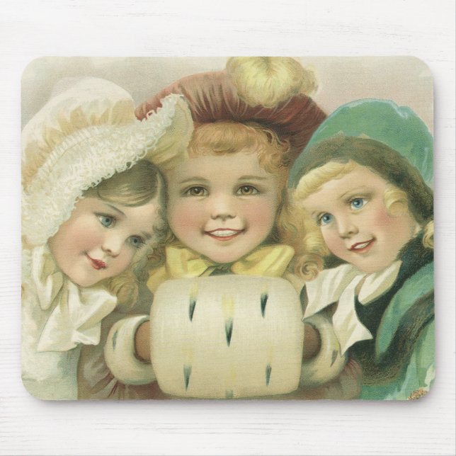 Weihnachtsschwester, Viktorianische Kinder Mousepad (Vorne)