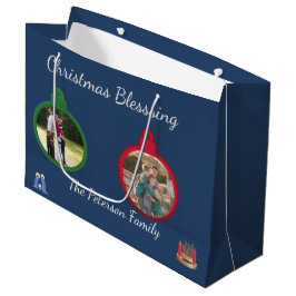 Weihnachtssegen-Christbaumschmuck Großes Duo Große Geschenktüte