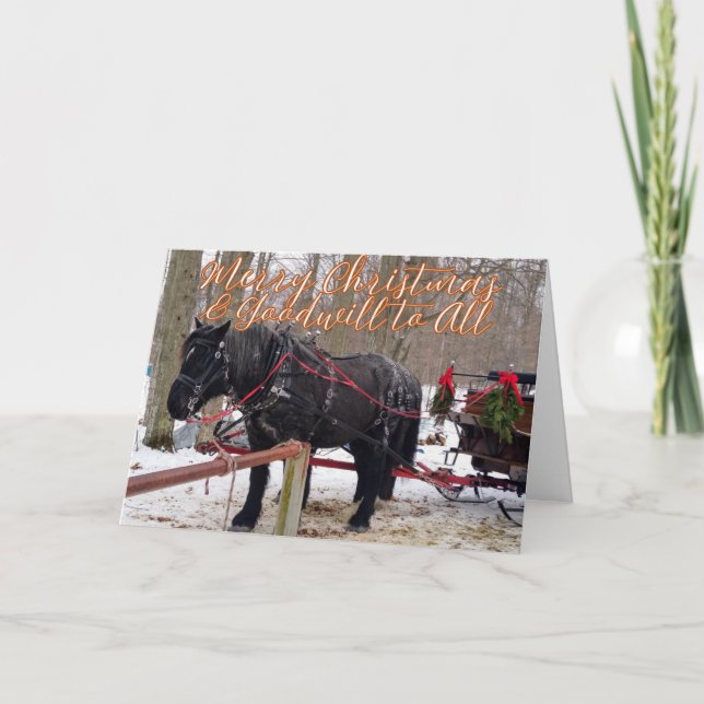 Weihnachtssegen der Hoffnung, Freude, Frieden und  Dankeskarte (Vorderseite)