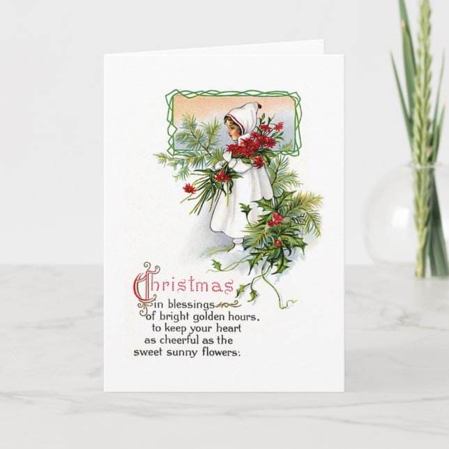 Weihnachtssegen Feiertagskarte (Vorderseite)