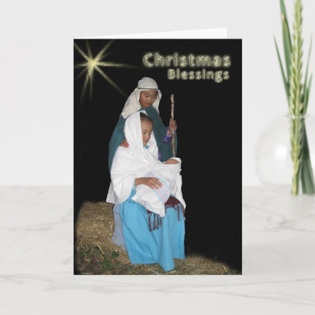 Weihnachtssegen Feiertagskarte (Vorderseite)