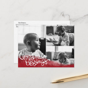 Weihnachtssegen Feiertagspostkarte