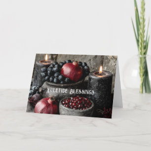 Weihnachtssegen Gothic Christmas Fruit Feiertagskarte