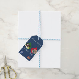 Weihnachtssegen Krippenakzent | 2 Fotos Geschenkanhänger