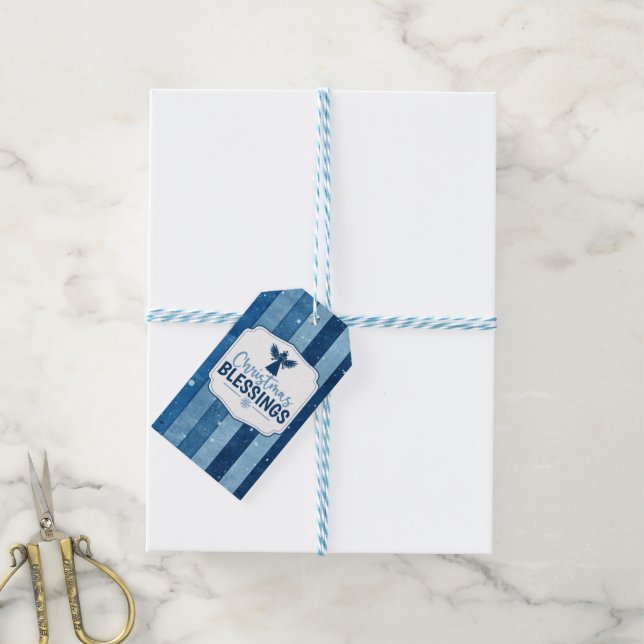 Weihnachtssegmente - Geschenk Tag Geschenkanhänger (Mit Garn)