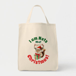 Weihnachtsseichenbuchse & Antlers Lights Tote Tasc Tragetasche