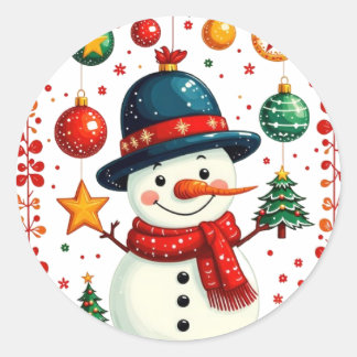 Weihnachtsserie 3 - Snowman Stickers