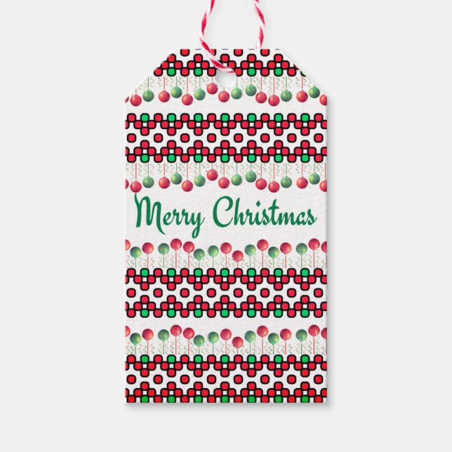 Weihnachtsservietten Geschenkanhänger (Vorderseite)