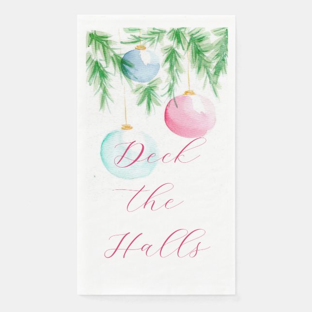 Weihnachtsservietten mit Ornamenten Serviette (Vorderseite)