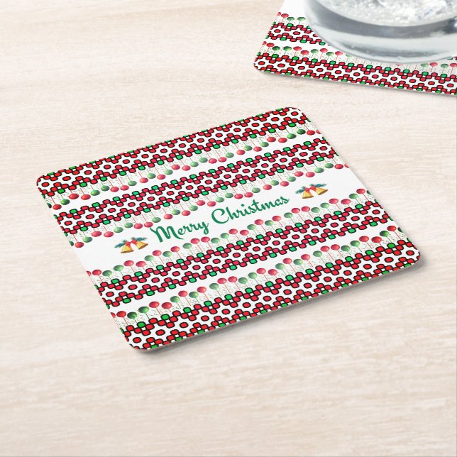 Weihnachtsservietten Rechteckiger Pappuntersetzer (angewinkelt)