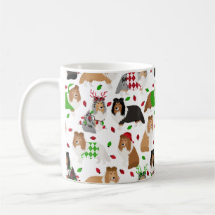 Weihnachtssheltie Shetland Sheepdog Tasse