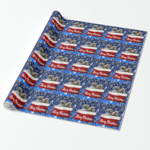 WeihnachtsShih tzu Geschenkpapier
