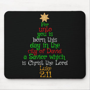 Weihnachtsshirt für Christen Dir ist ein Heiland g Mousepad