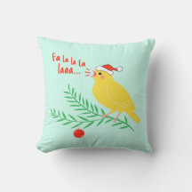 Weihnachtssingender Kanarienvogel