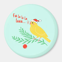 Weihnachtssingender Kanarienvogel