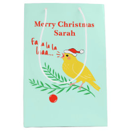 Weihnachtssingender Kanarienvogel Mittlere Geschenktüte