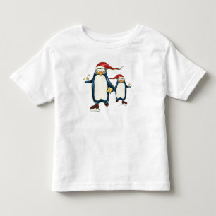 WeihnachtsSkatenPenguins Kleinkind T-shirt