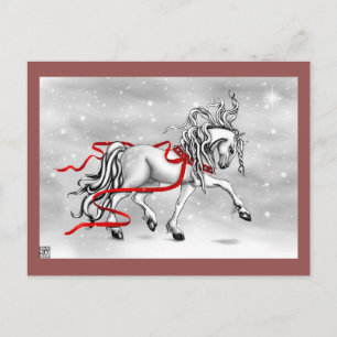 Weihnachtssnowbells Design Feiertagspostkarte