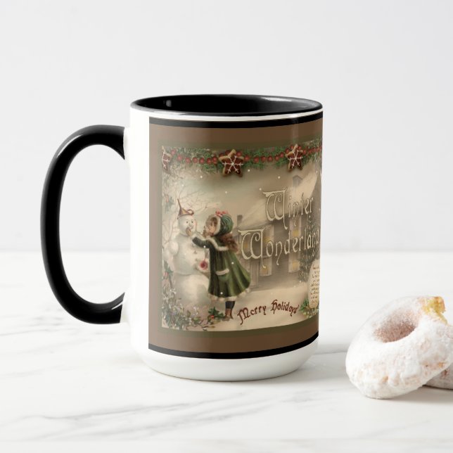 Weihnachtssnowman-Tasse Tasse (Mit Donut)