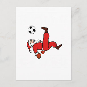 Weihnachtssoccer Feiertagspostkarte