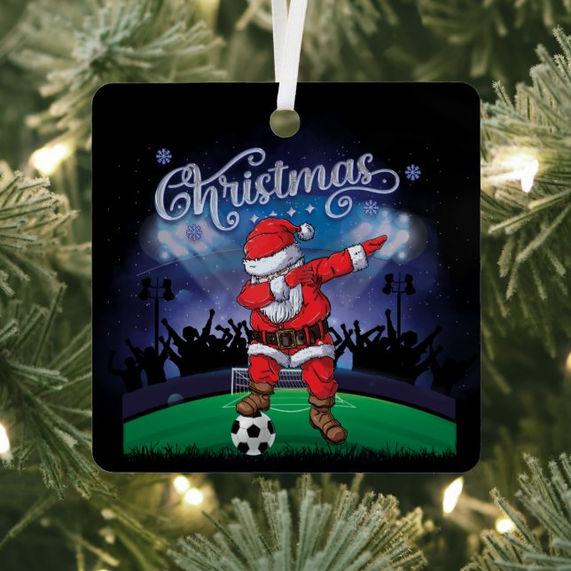 Weihnachtssoccer Ornament Aus Metall (InSitu)