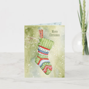 Weihnachtssocke Karte