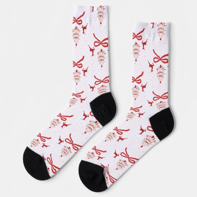 Weihnachtssocken – Gemütlich, Lustig  Socken (Linkes Detail)