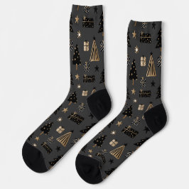 Weihnachtssocken grau socken