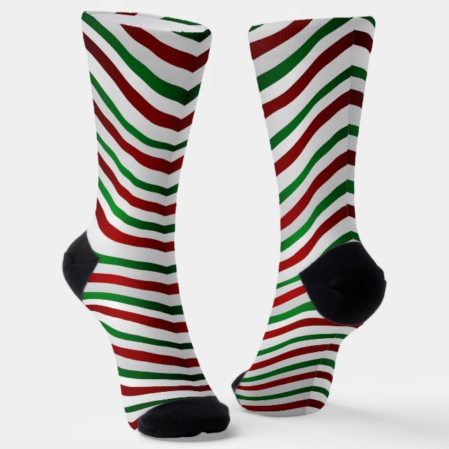 Weihnachtssocken Holiday Candy Cane Socks Socken (Gewinkelt)