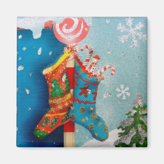 Weihnachtssocken Magnet