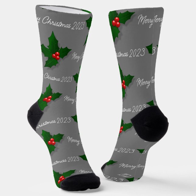Weihnachtssocken mit Text HAMbyWG Socken (Gewinkelt)