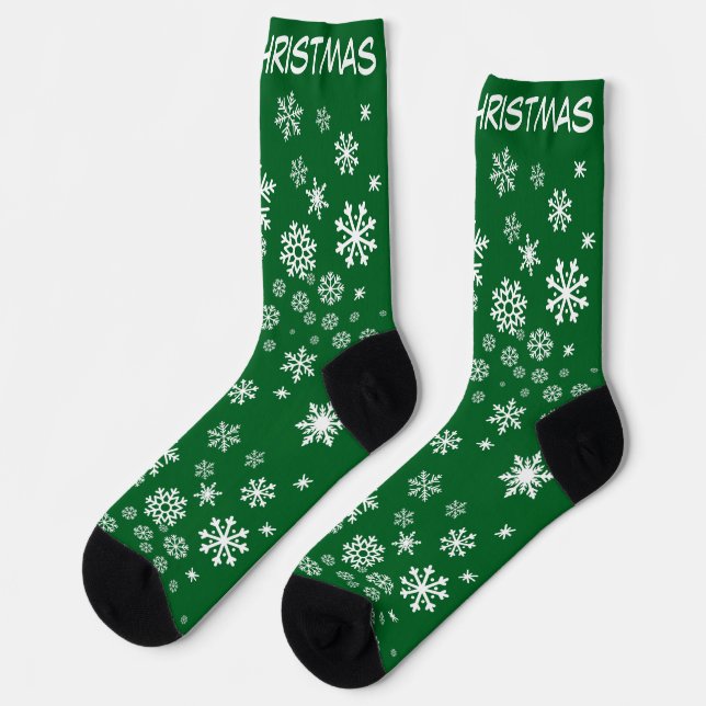 Weihnachtssocken nach Maß Socken (Linkes Detail)
