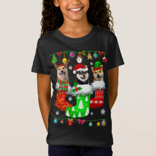 Weihnachtssocken Pajama Shiba Inu Doppy Puppy Love T-Shirt