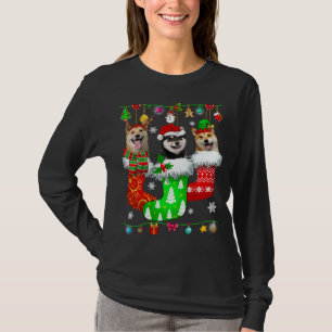 Weihnachtssocken Pajama Shiba Inu Doppy Puppy Love T-Shirt