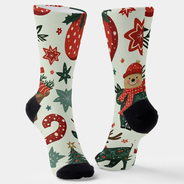 Weihnachtssocken Socken (Gewinkelt)