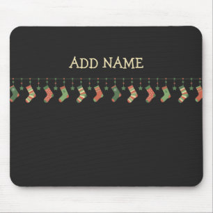 Weihnachtssocken - Strümpfe der Saison geben Namen Mousepad