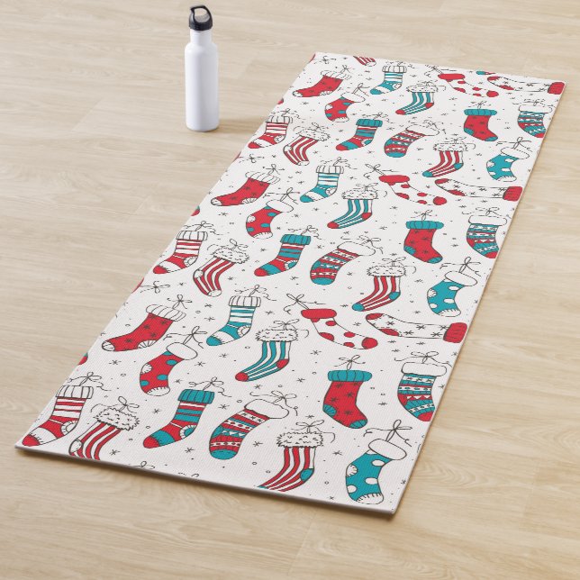 Weihnachtssocken Yogamatte (Beispiel)