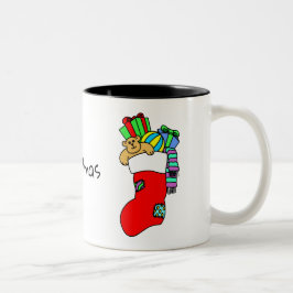 Weihnachtssocken Zweifarbige Tasse