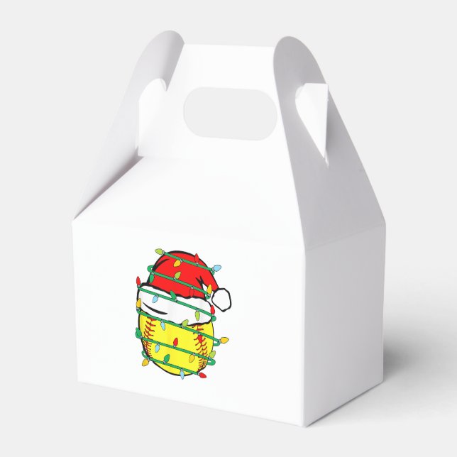 WeihnachtsSoftball Geschenkschachtel (Vorderseite)