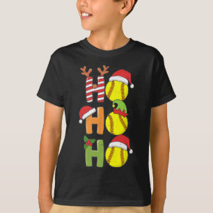 WeihnachtsSoftball Ho Ho Softball Xmas Sport Me T-Shirt