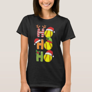 WeihnachtsSoftball Ho Ho Softball Xmas Sport Me T-Shirt