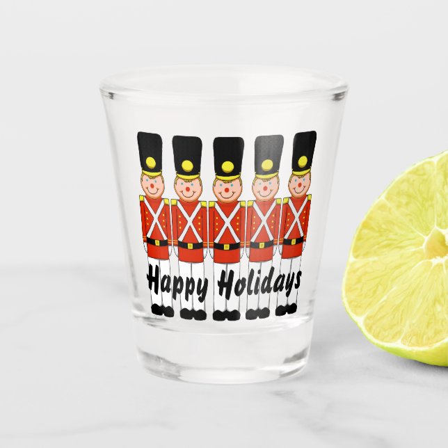 Weihnachtssoldaten Shootglas Schnapsglas (Vorderseite)
