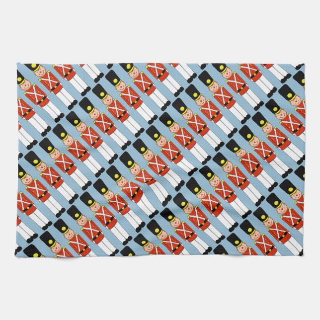 Weihnachtssoldaten Weihnachtsküche Handtuch (Horizontal)
