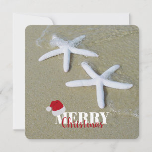 Weihnachtssommer Starfish Beach Weihnachtskarte